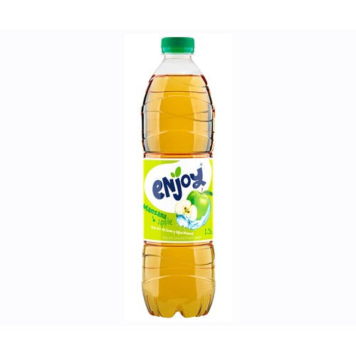 ENJOY Agua mineral con zumo de manzana sin gas 1,5 l.