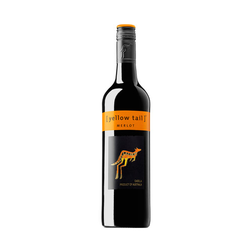 YELLOW TAIL  Vino tinto elaborado en Australia YELLOW TAIL botella de 75 cl.