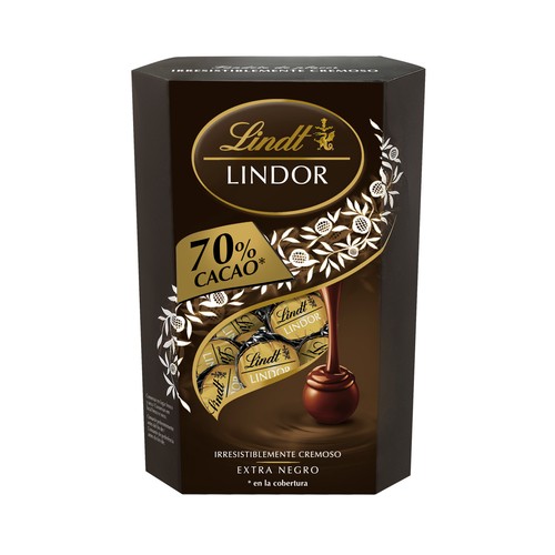 LINDT Lindor Bombones de chocolate negro 337 g.