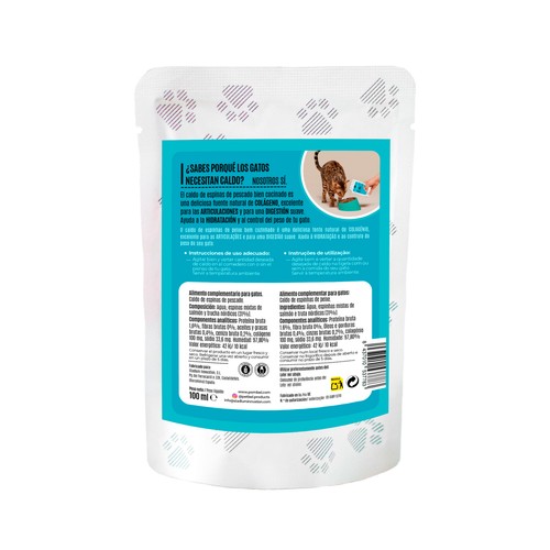 PET"BEL Caldo de espinas de pescado para gatos 100 ml.