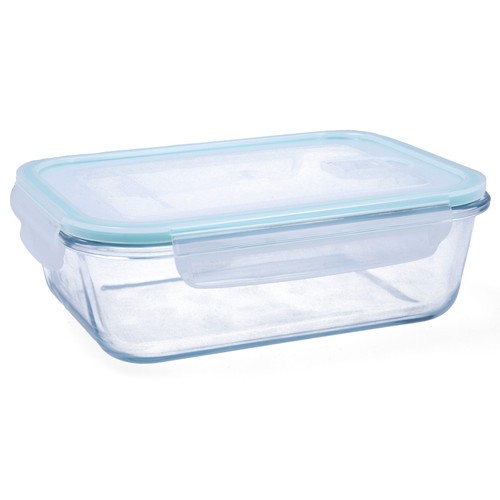 Hermético 150cl rectangular borosilicato con válvula ciclón. QUID