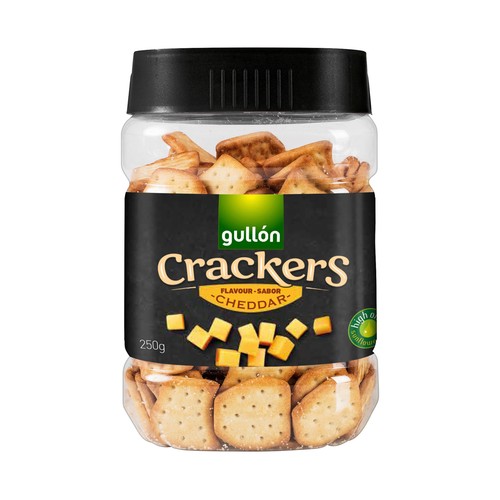 GULLÓN Crackers saladas sabor queso Cheddar 250 g.