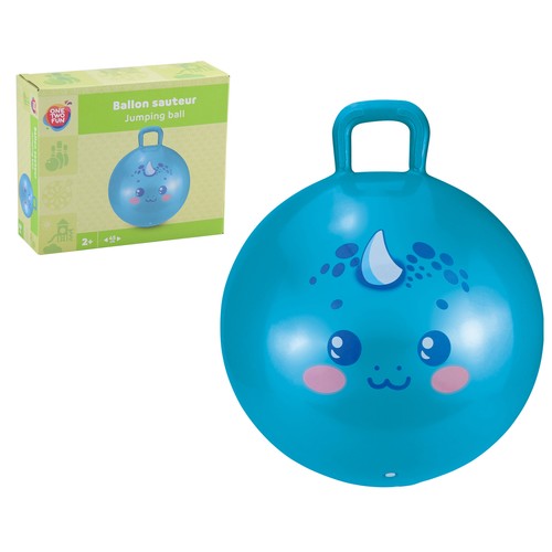 Bola saltarina con asa de fantasía 45cm. ONE TWO FUN