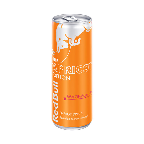 Bebida energética sabor albaricoque y fresa RED BULL 250 ml.