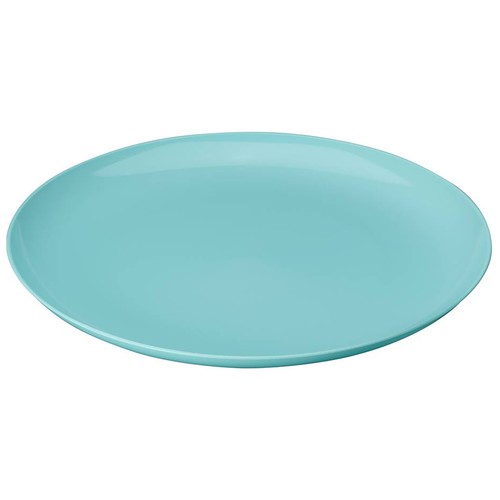 Plato de postre redondo de polipropileno color verde, 21cm., ACTUEL.