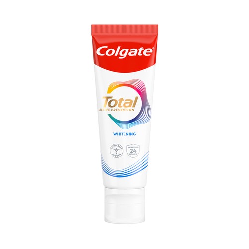 COLGATE Total prevención activa blanqueadora Pasta de dientes con acción blanqueante 75 ml.