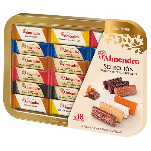 EL ALMENDRO Surtido especial de turrones en porciones 400 g.
