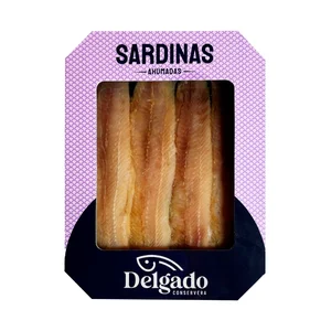 DELGADO Sardinas ahumadas estuche 80 g.