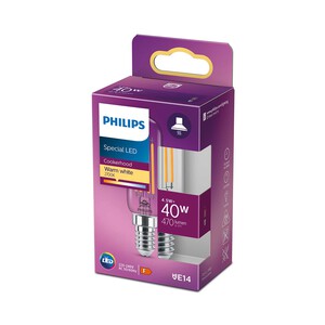 Imagen de Bombilla Led especial campana extractora E14, 4,5W=40W, luz cálida 2700K, PHILIPS.