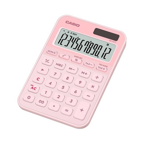 Calculadora CASIO modelo MS-20YC-NY 12 dígitos, color azul