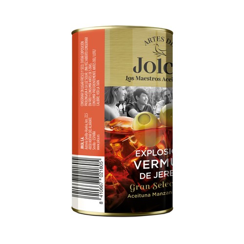 JOLCA Aceituna rellena de vermut D.O Jerez,150 g.