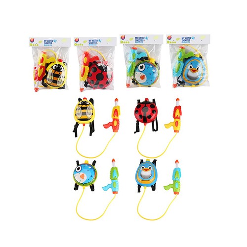 Lanza agua con mochila de animalitos ONE TWO FUN ALCAMPO.
