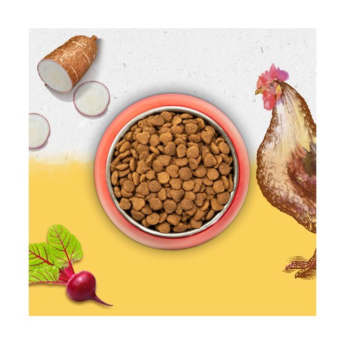 Comida para gatos seca, pollo GRAIN FREE 1, 2 kg.