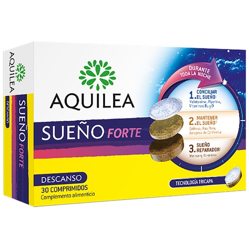 AQUILEA Complemento alimenticio para la mejora del descanso nocturno AQUILEA Sueño forte 30 uds.