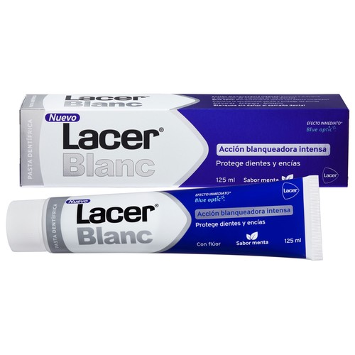 LACER Blanc Pasta de dientes con flúor, acción blanqueadora y sabor a menta 125 ml.