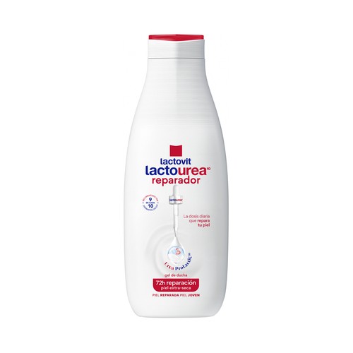 LACTOVIT Lactourea Gel de baño o ducha reparador, para pieles secas y extra secas 550 ml.