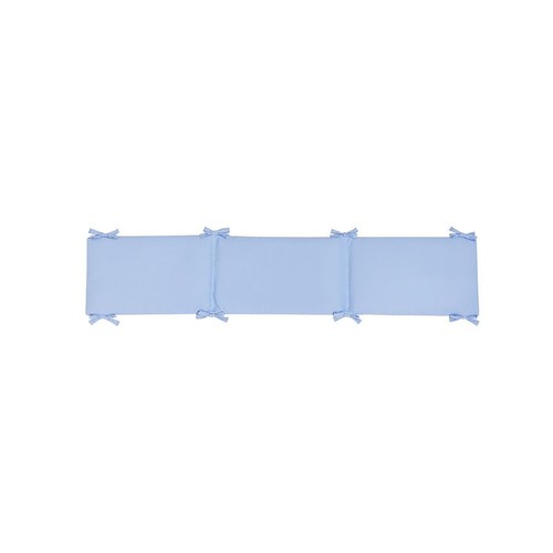 Protector de cuna liso de color azul, INTERBABY.