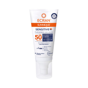 Imagen de ECRAN Sunnique sensitive+ Protector solar para cara y escote con FPS 50+ (muy alto) 50 ml.