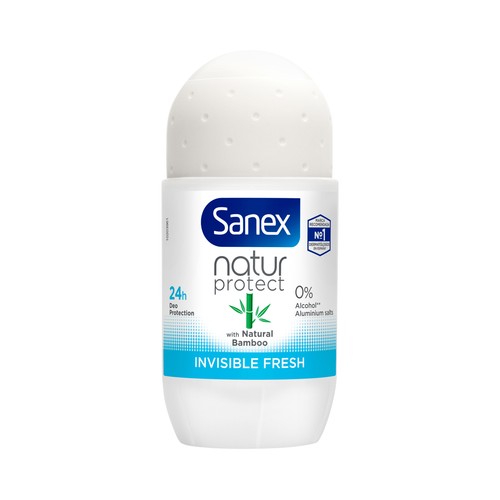 SANEX Desodorante roll on para mujer con extacto natural de bambú SANEX Natur protect 50 ml.
