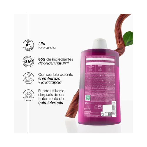 KLORANTE Crecimiento Champú acelerador del crecimiento, para cabello debilitado en crecimiento 400 ml.