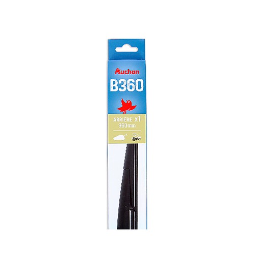 Escobilla limpiaparabrisas de 360 milímetros de longitud, PRODUCTO ALCAMPO F360.