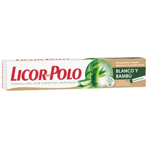 LICOR DEL POLO Pasta de dientes blanqueadora, elaborada con un 97% de ingredientes de origen natural LICOR DEL POLO Blanco y bambú 75 ml.