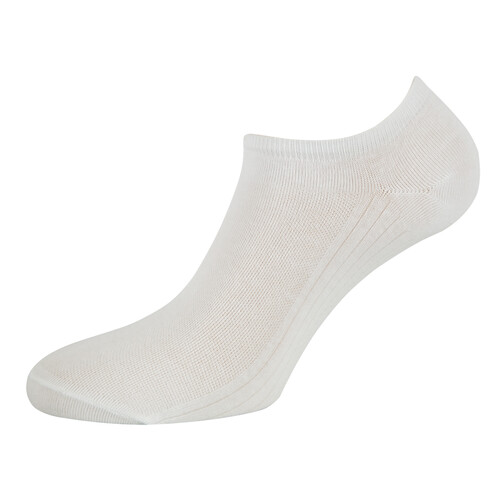 Pack de 3 pares de calcetines tobilleros para hombre, POMPEA, color blanco, talla 39/42.