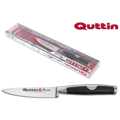 Cuchillo pelador con hoja de acero inoxidable de 10,5cm., Moaré QUTTIN.