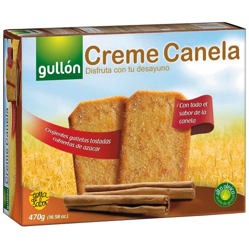 GULLÓN Creme Canela Galletas tostadas con canela 470 g.