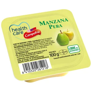 CAMPOFRÍO Healthcare Puré de pera y manzana 100 g.