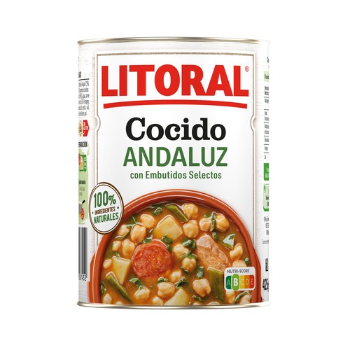 LITORAL Cocido Andaluz  lata de 425 g.