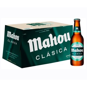Imagen de MAHOU CLASICA Cerveza  pack 24 botellas. 25 cl.