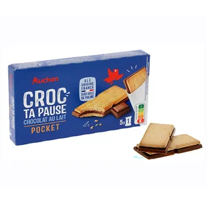 PRODUCTO ALCAMPO Galleta rellena de chocolate con leche 135 gr.