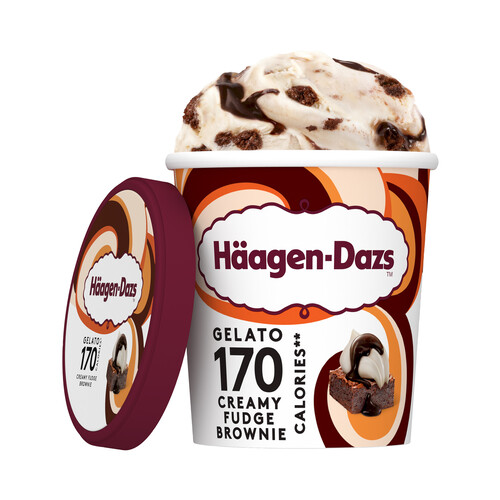 HÄAGEN-DAZS Tarrina de helado con salsa de chocolate, trocitos de brownie y queso mascarpone HÄAGEN-DAZS 460 ml.