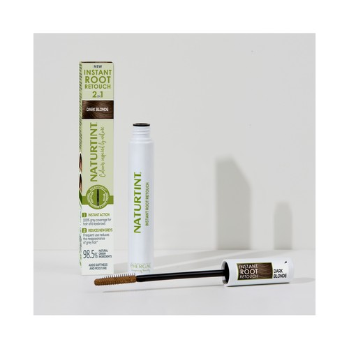 NATURTINT Instant root retouch 2 en 1 tono dark blonde Retocador temporal de canas (cabello y cejas).