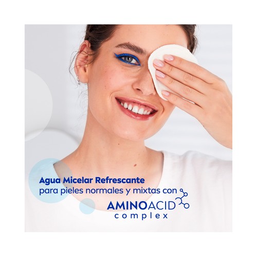NIVEA Micell air Agua micelar desmaquilladora de rostro y ojos, para pieles normales a mixtas 400 ml.