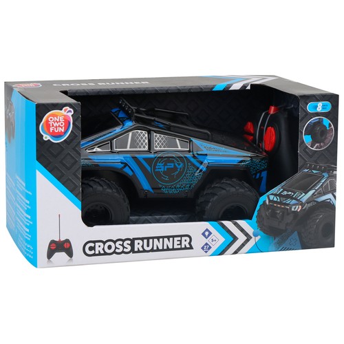 Coche radiocontrol Espia Cross Cruiser con luces +5 Años ONE, TWO FUN