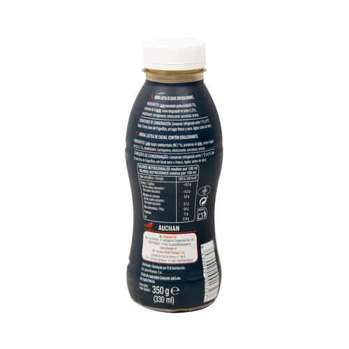 PRODUCTO ALCAMPO Bebida lactea al cacao, sin grasa ni azúcares añadidos y con alto contenido en proteína PRODUCTO ALCAMPO Protein+ 330 ml.