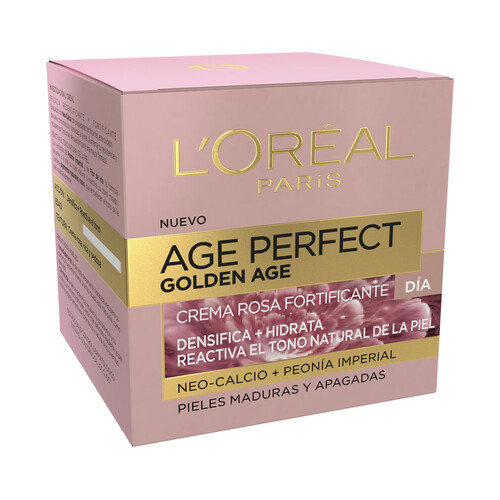 L´ORÉAL PARIS Crema de día fortificante, para pieles maduras y apagadas L'ORÉAL PARIS Age perfect golden age 50 ml.