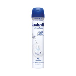 LACTOVIT Invisible Desodorante en spray para mujer sin acohol 200 ml.