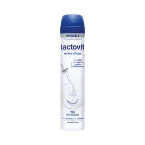 LACTOVIT Invisible Desodorante en spray para mujer sin acohol 200 ml.