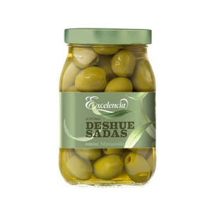 EXCELENCIA Aceitunas verdes manzanilla sin hueso 400 g.