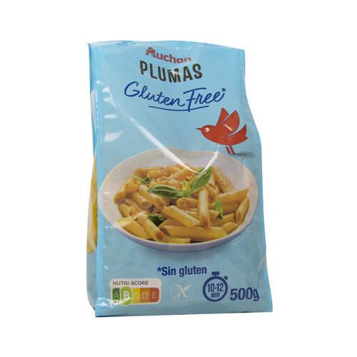 Pasta plumas sin gluten PRODUCTO ALCAMPO 500 g.