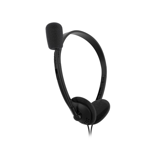 Auriculares diadema con cable QILIVE, color negro, con microfono