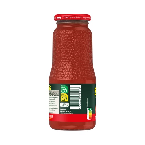 SOLÍS Tomate frito, sabor 100% natural frasco 360 g.