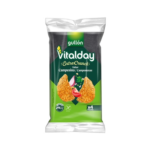 VITALDAY Tortitas de maíz crunch campesinas 93 g