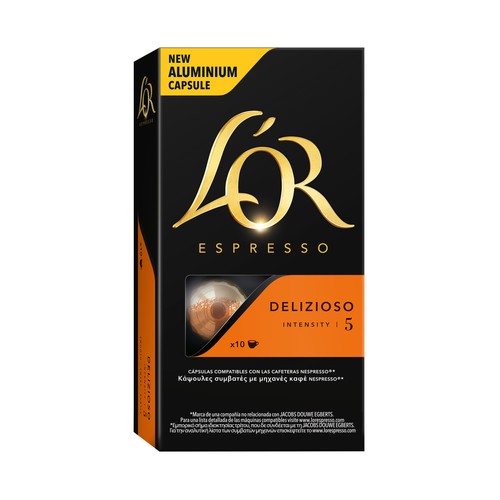 L'OR ESPRESSO Café en cápsulas Delizioso I4, 10 uds.