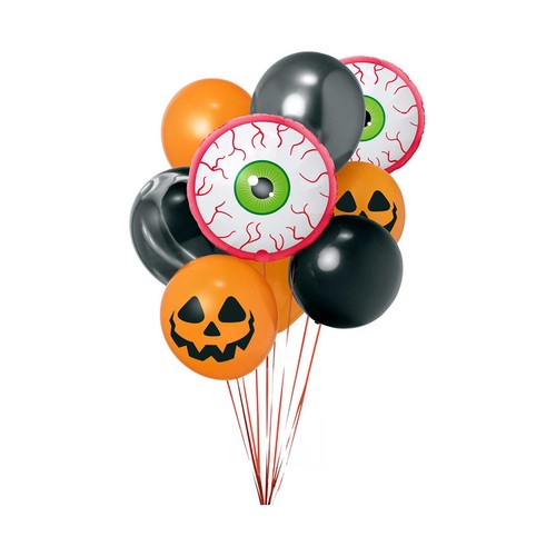 Set 10 globos foil y látex, Halloween surtido. OH YEAH