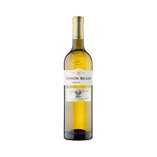 Vino blanco verdejo con denominación de origen Rueda RAMÓN BILBAO botella de 75 cl.