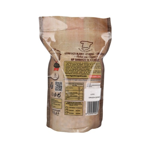 DON PEDRO Garbanzos lechosos, IGP. Escacena 700 g.